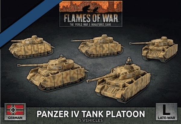 Flames of War GE: LW Panzer IV Tank Platoon (x5 Plastik)