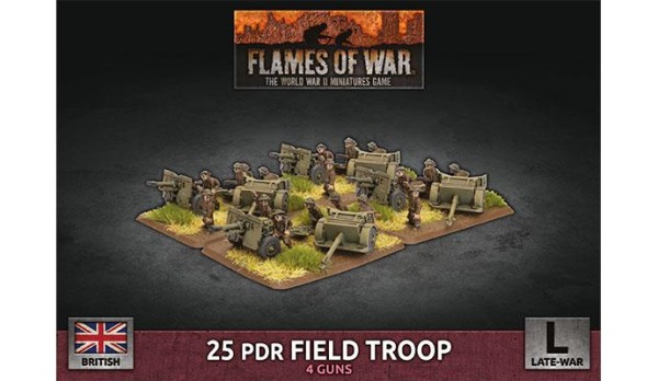 Flames of War BR: 25pdr Field Troop (Plastic)