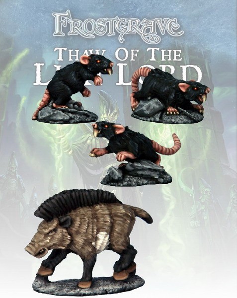 Boar & Giant Rats (4) - Frostgrave