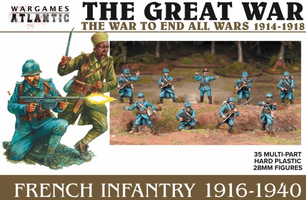 Wargames Atlantic: French Infantry 1916-1940 (Plastic)