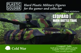 Plastic Soldier 15mm Leopard 1 Tank (plastic x5)