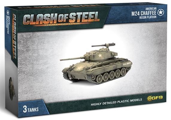 Clash of Steel: M24 Chaffee Recon Platoon (x3 Plastic)
