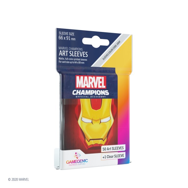 Gamegenic Marvel Champions Art Sleeves: Iron Man (50)