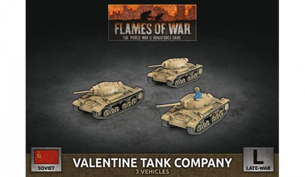 Flames of War SU: Valentine Tank Company (x3 Plastic)