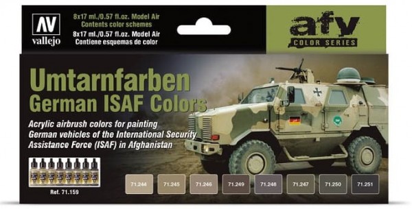 Model Air: Model Air Set Umtarnfarben German ISAF Color Set (8)
