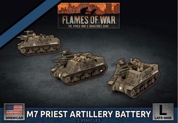 Flames of War US: M7 Priest Artillery Battery (3x)