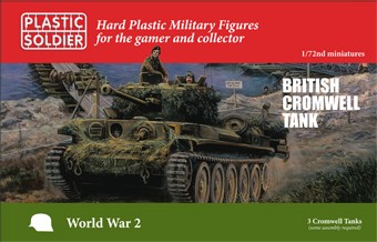 Plastic Soldier: 1/72 british Cromwell tank (Plastik x3)