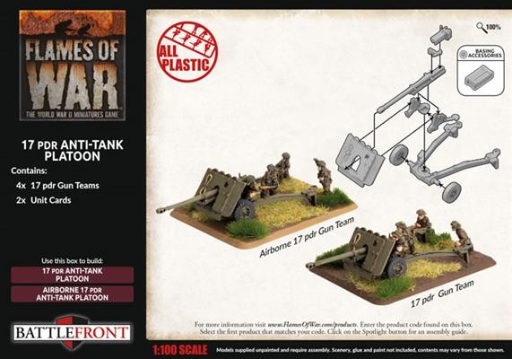Flames of War BR: 17 pdr AT Platoon (Plastic)