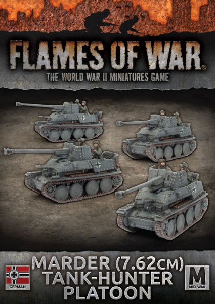 Flames of War GE: Marder (7,62cm) Tank Hunter Platoon (x4)