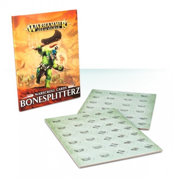 Warhammer Age of Sigmar Bonesplitterz Warscroll Cards (eng.)