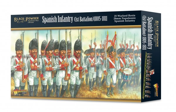 Black Powder Spanish Infantry (1st Btl) 1805-11 (25 xResin)