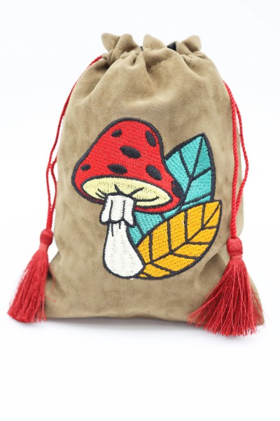 Dice Bag Mushroom & Leaf