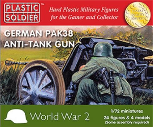 Plastic Soldier 1/72 German PaK38 (Plastik x4)