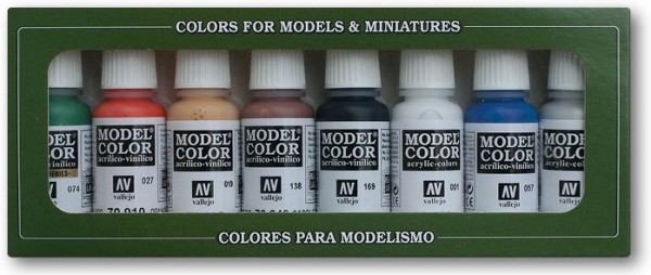 Vallejo Model Color: Set 03: Wargames Basics (8 Farben)