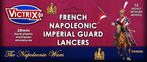 French Napoleonic Imperial Guard Lancers (x12 Plastik)