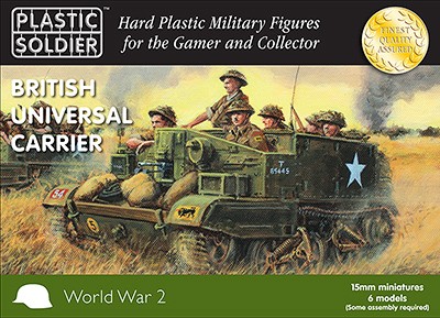 Plastic Soldier 15mm WW2 British Universal Carrier x9
