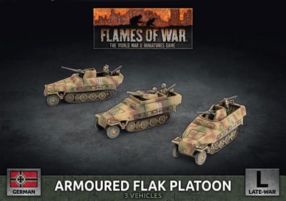Flames of War GE: Sd Kfz 251 2cm / Triple 15mm Armoured Flak Platoon (3x Plastic)
