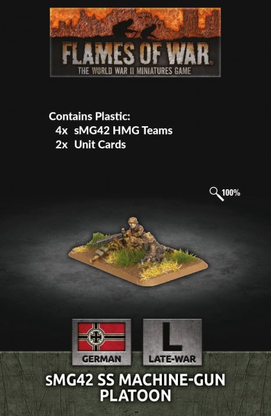 Flames of War GE: WSS SMG42 Machine-Gun Platoon (x4)