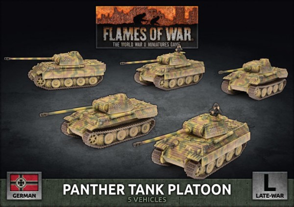 Flames of War GE: Panther Tank Platoon (x5Plastik)