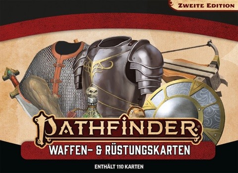 Pathfinder 2. Edition - Waffen- und Rüstungskarten