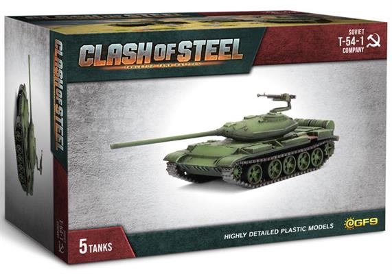 Clash of Steel: T-44 / T-54-1 Tank Company (x5 Plastic)