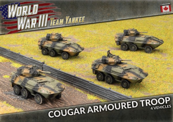 Team Yankee Canadian Cougar Armoured Troop (x4)
