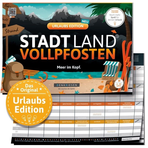 Stadt Land Vollpfosten: Urlaubs Edition (DinA4) (DE)