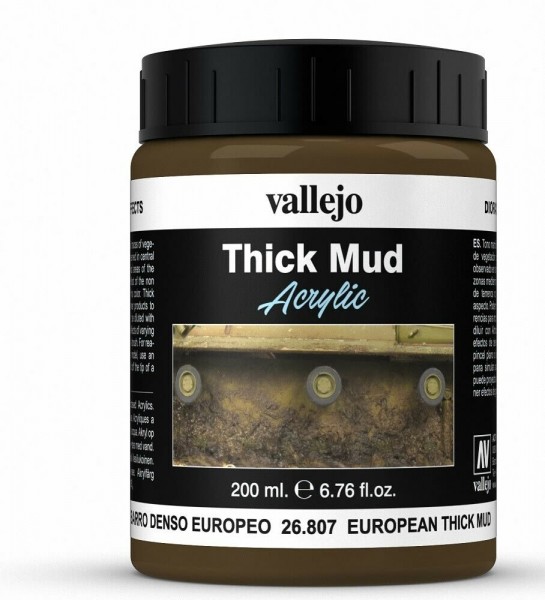 Vallejo Weathering Effects Thick Mud European 200 ml