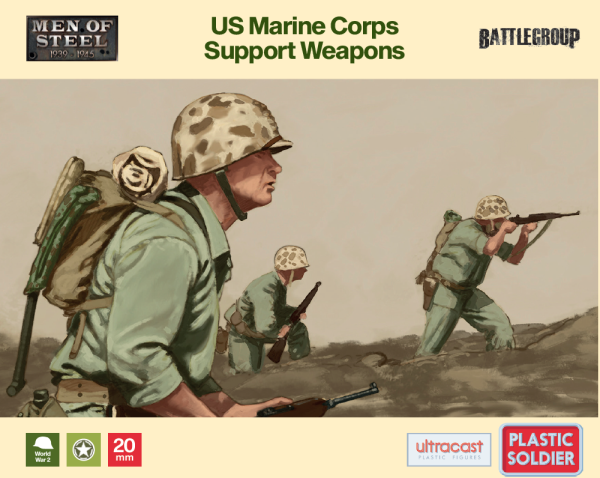Plastic Soldier: 1/72 US Marine Corps Support Weapons