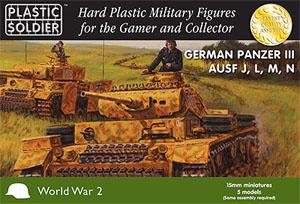 Plastic Soldier 15mm WW2 German Panzer III J,L,M,N (für FoW)
