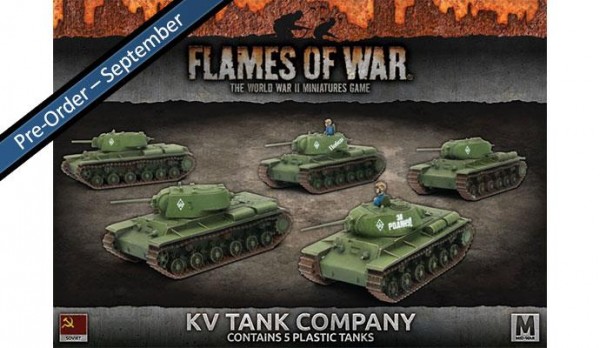 Flames of War SU: KV-1/1s Tank Company (x5 Plastik)