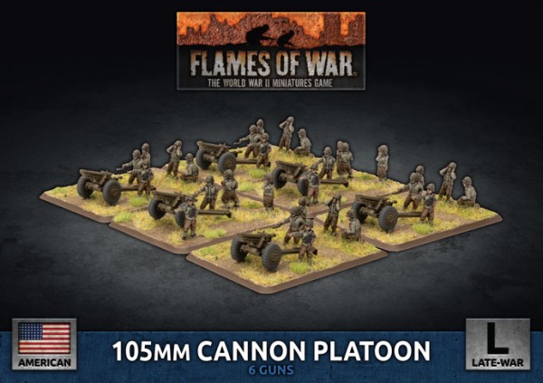 Flames of War US: US Army 105mm Cannon Platoon (Plastic)