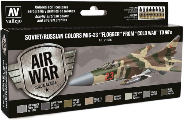 Model Air: Model Air Set Soviet / Russian colors MiG-23 "Flogger" (8)