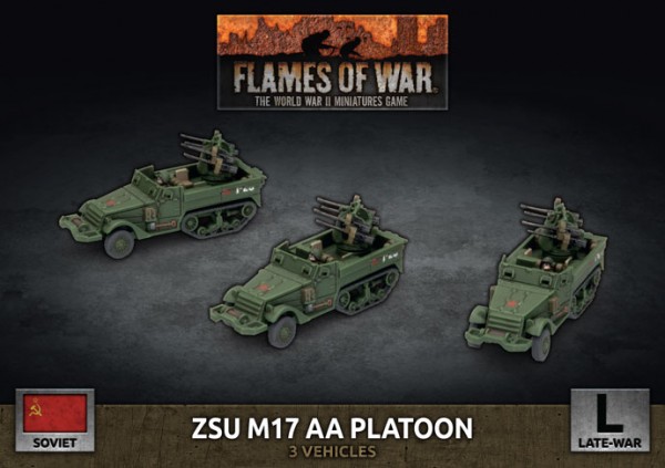 Flames of War SU: ZSU M17 AA Platoon (x3 Plastic)
