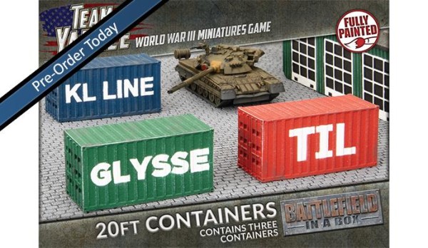Team Yankee 20ft Shipping Containers (x3)