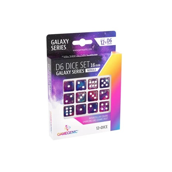 Galaxy Series - Nebula - D6 Dice Set 16 mm