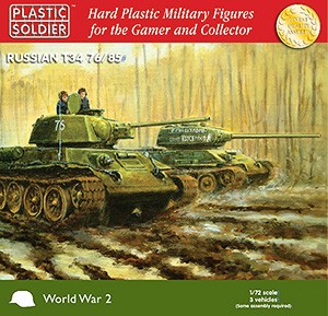 Plastic Soldier: 1/72 Soviet T-34/76 (-/85) (Plastik x3)