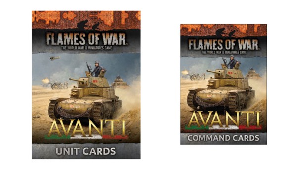 Italian Avanti Unit and Command Cards (EN)