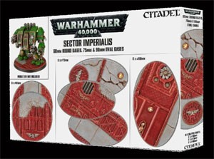WH40K Sector Imperialis: 60mm RD - 75/90mm Oval Bases