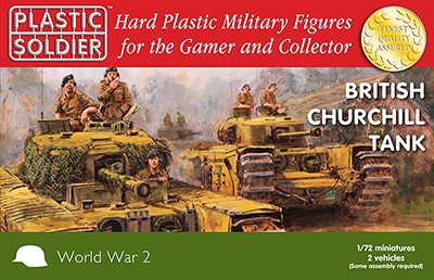 Plastic Soldier: 1/72 Churchill Tank (Plastik x2)