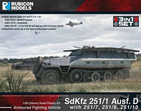 Rubicon Models: SdKfz 251/1 Ausf D 3-in-1 Set