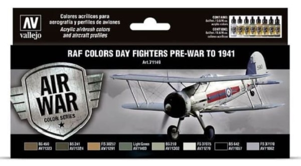 Model Air: Model Air Set RAF & FAA Day Fighters Pre-War to 1941 (8)