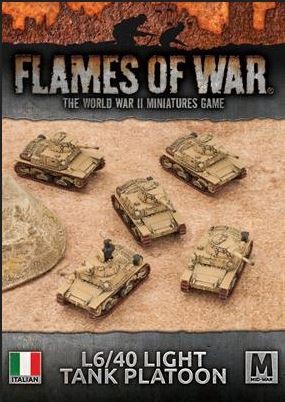 Flames of War IT: Italian Tank Platoon (x5 L6/40)