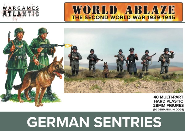 Wargames Atlantic: German Sentries (x40 Plastik)