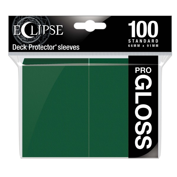 Standard Deck Gloss Eclipse - Forest Green (100 Sleeves)