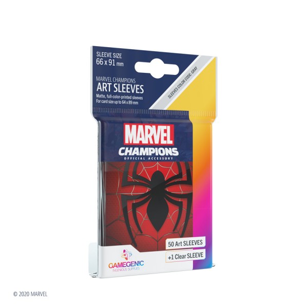 Gamegenic Marvel Champions Art Sleeves: Spider-Man (50)