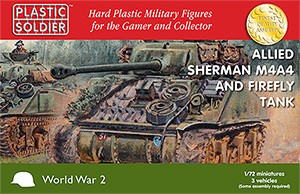 Plastic Soldier: 1/72 Sherman M4A4 / Firefly (Plastik x3)