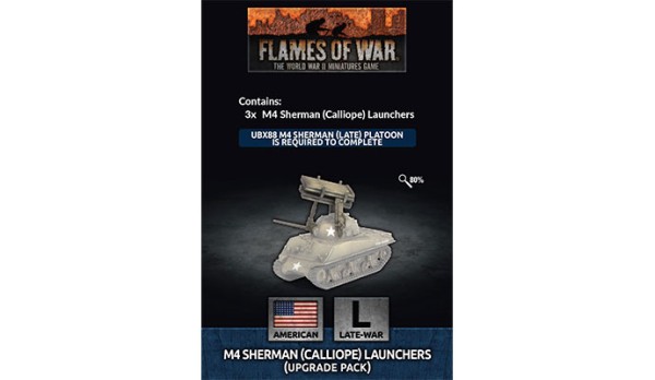 Flames of War US: M4 Sherman Calliope Launcher Upgrade