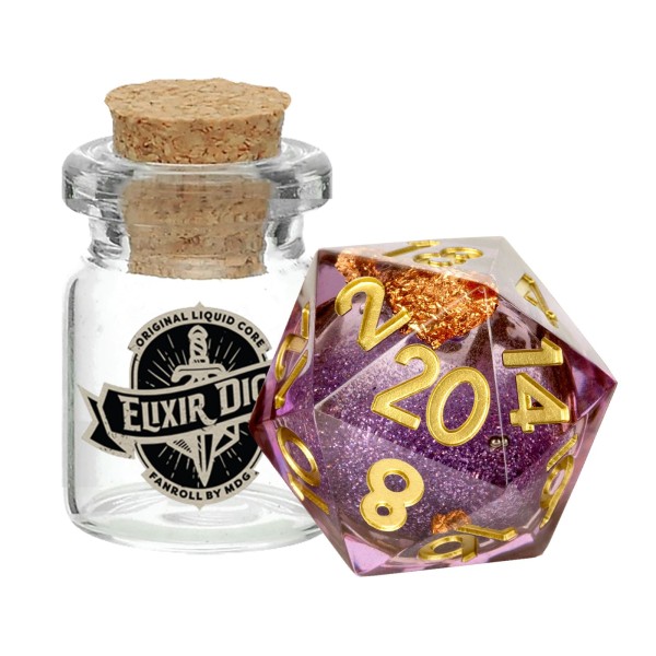 D20 Elixir Liquid Core Dice Aether Abstract