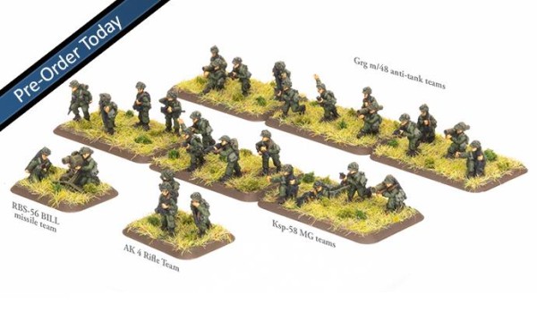 Team Yankee Nordic Forces Armoured Rifle Platoon (x32 figures)